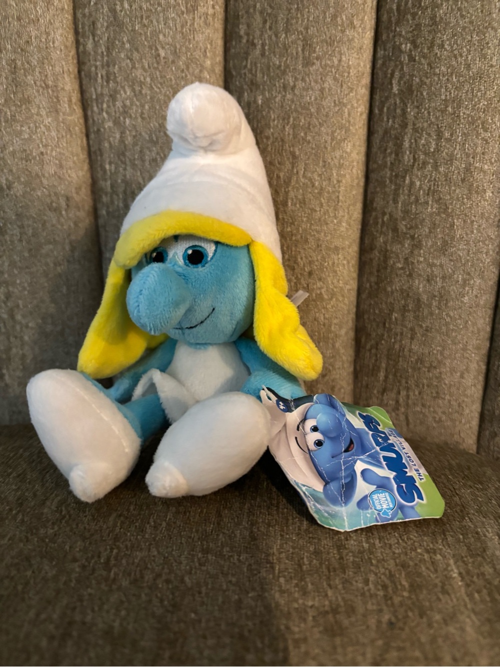 BRAND NEW WITH TAGS 9.5 “ SMURFETTE PLUSH 2016  OFFICIAL THE SMURFS COLLECT